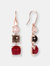 Three Stone Chandelier Earrings