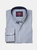 Brook Taverner Mens Lawrence Oxford Formal Shirt - Navy Stripe