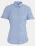 Brook Taverner Womens/Ladies Soave Short Sleeve Poplin Shirt (Sky Blue) - Sky Blue