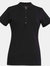 Womens/Ladies Arlington Cotton Polo Shirt (Black) - Black