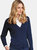 Womens/Ladies Augusta V Neck Cardigan - Navy - Navy