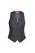 Womens/Ladies Nashville Waistcoat - Charcoal Herringbone Gray - Charcoal Herringbone Gray