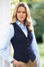 Womens/Ladies Nashville Waistcoat - Navy Check