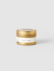 Fern + Moss Gold Travel Candle