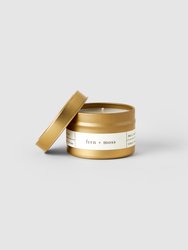 Fern + Moss Gold Travel Candle