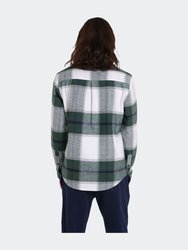 Green Thermal Lined Flannel Shacket