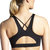 Dare V Neck Run Bra In Black