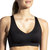 Dare V Neck Run Bra In Black - Black