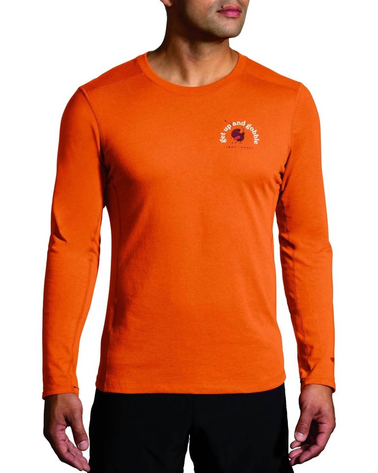 Distance Long Sleeve 2.0 Shirt In Paprika/trot Happy 23 - Paprika/trot Happy 23