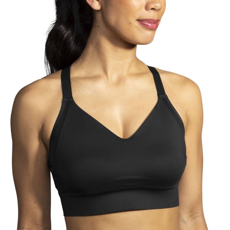 Drive Interlace Run Bra In Black - Black