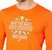 Men's Distance Graphic Long Sleeve Shirt In Orange/trot Happy