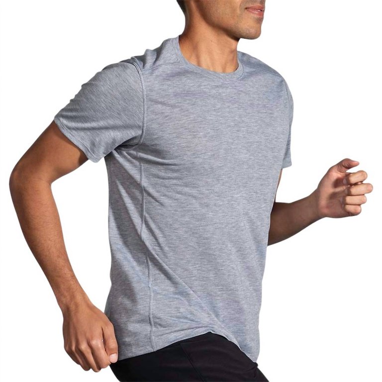 Men's Distance Short Sleeve 2.0 Shirt In Heather Ash