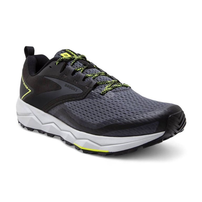 Men's Divide 2 Trail Running Shoes - Medium Width In Black/Ebony/Nightlife