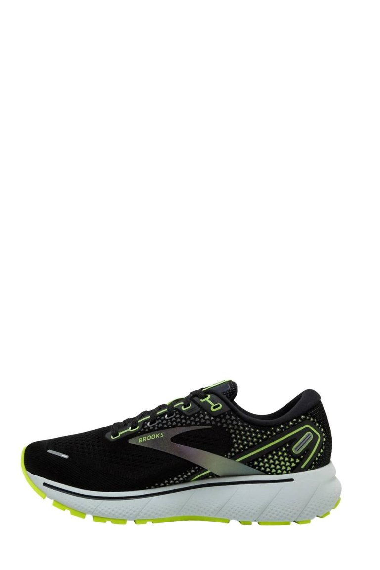 Men's Ghost 14 Running Shoes - D/medium Width In Nightlife/black - Nightlife/Black