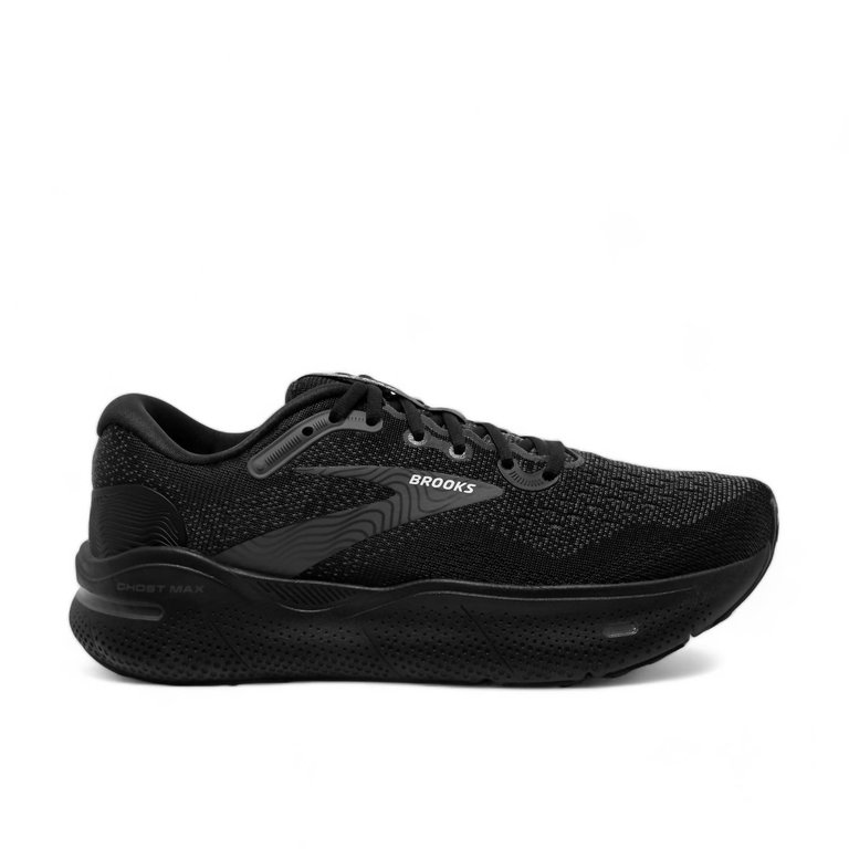 Men's Ghost Max Running Shoes In Black/Black/Ebony - Black/Black/Ebony