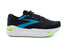 Men's Ghost Max Running Shoes - Wide In Black Atomic/blue/jasmine - Black Atomic/blue/jasmine