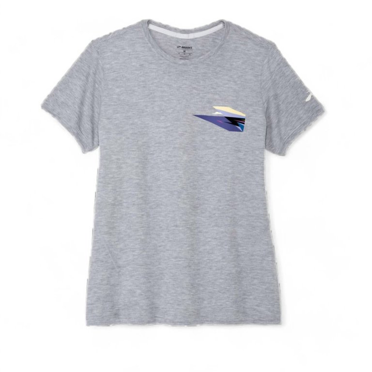 Women's Distance Short Sleeve 3.0 Tee In Brooks X/damon 24 - Brooks X/damon 24