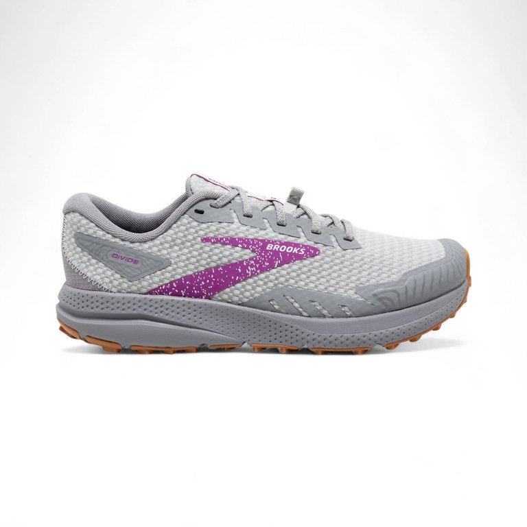 Women's Divide 2 Trail Running Shoes In Alloy/Oyster/Violet - Alloy/Oyster/Violet