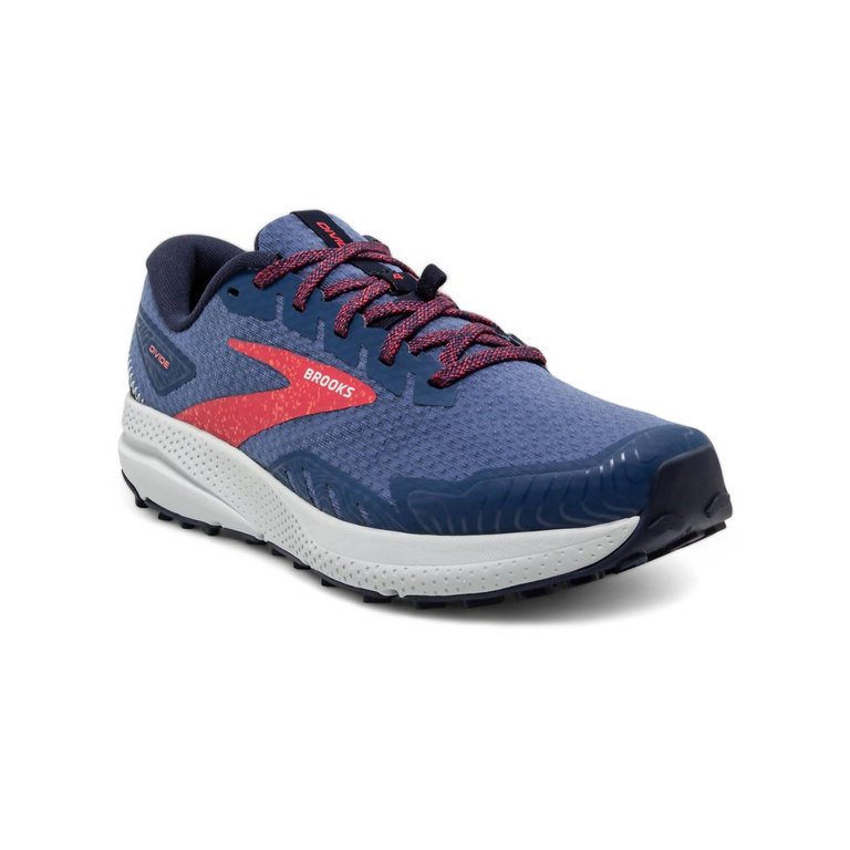 Women's Divide 4 Trail Running Shoes In Navy/Bittersweet/Peacoat