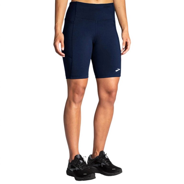 Women's Moment 8" Short Tight In Navy - Navy