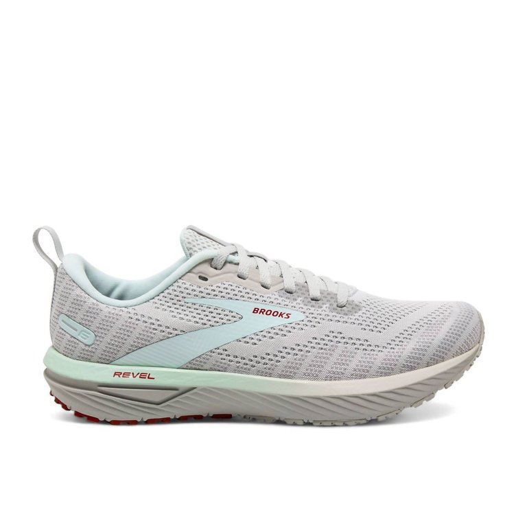 Women's Revel 6 Running Shoes In Oyster Mushroom/Alloy/Blue - Oyster Mushroom/Alloy/Blue