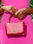 Airmail Petite Crochet Handbag - Pink