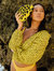 Arnoldi Venom Hand-Beaded Clutch Bag In Black & Yellow