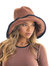 BLOOM LINE Crochet Sun Hat In Dark Brown - Brown