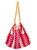 COLETTE Macrame Beach Bag In Pink & Red