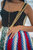 COLETTE Macrame Beach Bag In Red, White & Blue