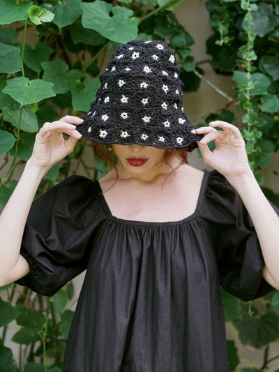 BRUNNA CO Flora Crochet Hat, In Black product