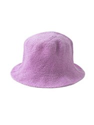 Florette Crochet Bucket Hat In Lilac Purple