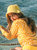 Florette Crochet Bucket Hat In Yellow