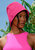 GANI Crochet Hat in Hot Pink - Hot Pink