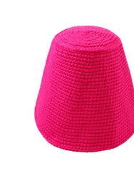 GANI Crochet Hat in Hot Pink