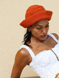 GANI Crochet Hat In Rooibos Tea Brown