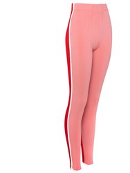 Girl Ecovero Seaside Pants In Red & Pink