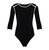 Girl Two-Tone Eco Bodysuit - Black