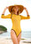 Girl Two Tone Eco Bodysuit - Canary Yellow - Canary Yellow