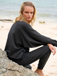 HALEY Bamboo Fleece Sweaters - Black