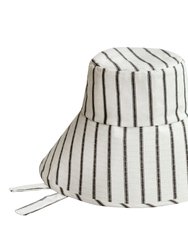 Harper Handwoven Striped Wide-Brim Hat