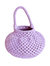 NAGA Macrame Vessel Basket Bag in Lilac