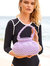 NAGA Macrame Vessel Basket Bag in Lilac - Periwinkle Purple