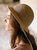 Nala Safari Jute Straw Hat In Nude - Beige