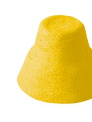 Naomi Jute Bucket Hat In Yellow