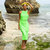 OLA Recycled Rib Midi Dress In Neon Green - Neon Green