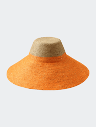 Riri Duo Jute Straw Hat In Orange