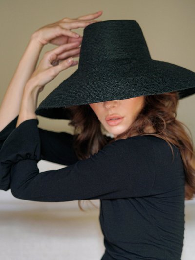 BRUNNA CO Riri Jute Straw Hat In Black product