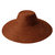 RIRI Jute Straw Hat In Burnt Sienna