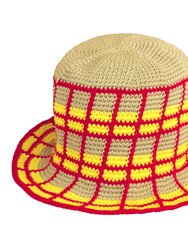 SCHOOLGIRL Plaid Crochet Hat